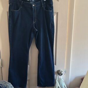 Old Navy Women's Dark Blue Boot Cut Jeans